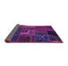 Sideview of Oriental Purple Modern Rug, abs5653pur