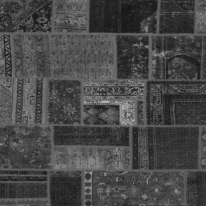 Square Oriental Gray Modern Rug, abs5653gry