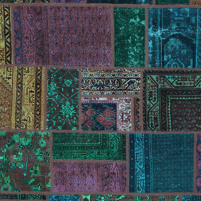 Machine Washable Oriental Light Blue Modern Rug, wshabs5653lblu