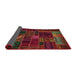 Sideview of Abstract Dark Sienna Brown Oriental Rug, abs5654