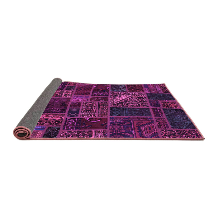 Sideview of Oriental Purple Modern Rug, abs5654pur