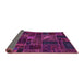 Sideview of Oriental Purple Modern Rug, abs5654pur