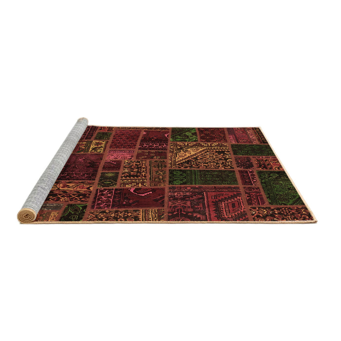 Sideview of Machine Washable Oriental Brown Modern Rug, wshabs5654brn