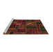 Sideview of Machine Washable Oriental Brown Modern Rug, wshabs5654brn