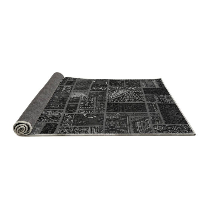 Sideview of Oriental Gray Modern Rug, abs5654gry