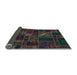 Sideview of Oriental Light Blue Modern Rug, abs5654lblu