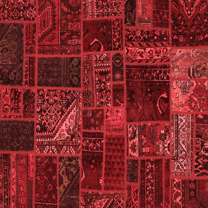 Machine Washable Oriental Red Modern Rug, wshabs5654red