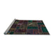 Sideview of Machine Washable Oriental Light Blue Modern Rug, wshabs5654lblu