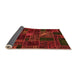 Sideview of Oriental Orange Modern Rug, abs5654org