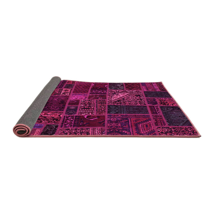 Sideview of Oriental Pink Modern Rug, abs5654pnk
