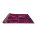 Sideview of Oriental Pink Modern Rug, abs5654pnk