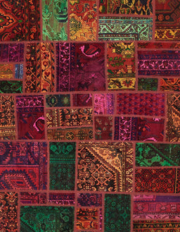 Abstract Dark Sienna Brown Oriental Rug, abs5654