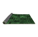 Sideview of Oriental Emerald Green Modern Rug, abs5654emgrn