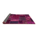 Sideview of Oriental Pink Modern Rug, abs5655pnk