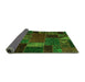 Sideview of Oriental Green Modern Rug, abs5655grn