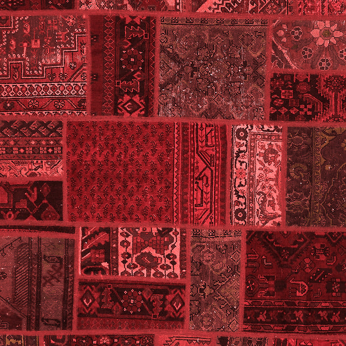 Machine Washable Oriental Red Modern Rug, wshabs5655red