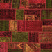 Square Oriental Orange Modern Rug, abs5655org