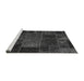 Sideview of Machine Washable Oriental Gray Modern Rug, wshabs5655gry