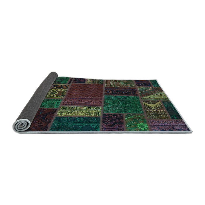 Sideview of Oriental Light Blue Modern Rug, abs5655lblu