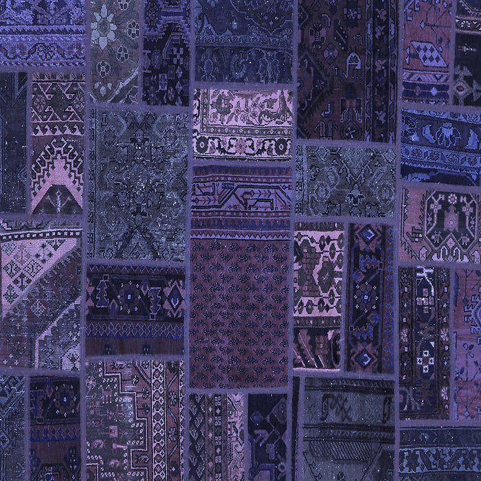 Square Machine Washable Oriental Blue Modern Rug, wshabs5655blu