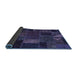 Sideview of Oriental Blue Modern Rug, abs5655blu