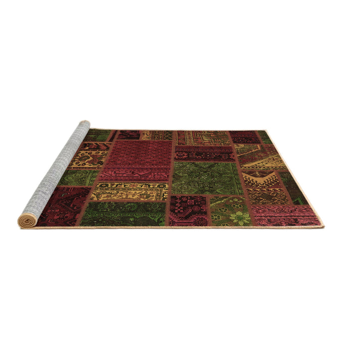 Sideview of Machine Washable Oriental Brown Modern Rug, wshabs5655brn