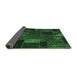 Sideview of Oriental Emerald Green Modern Rug, abs5655emgrn