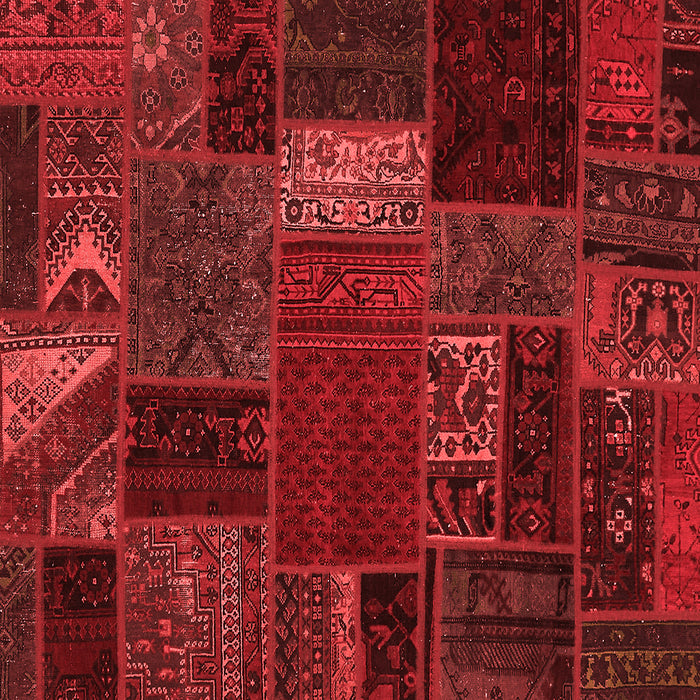 Machine Washable Oriental Red Modern Rug, wshabs5655red