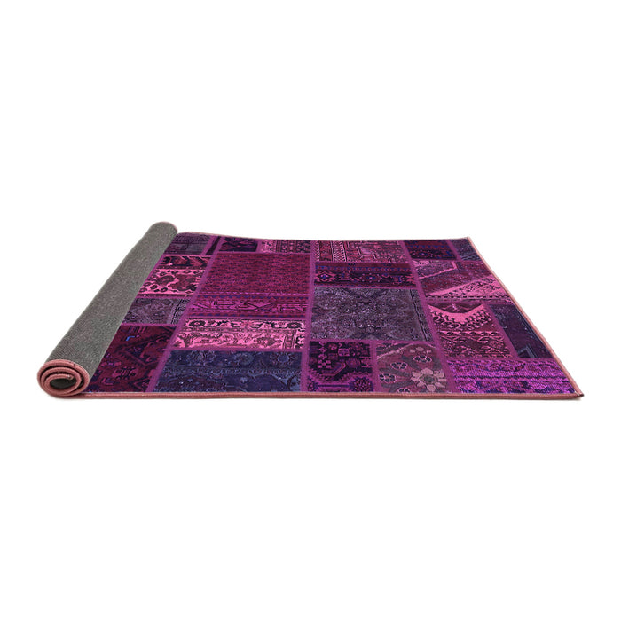 Sideview of Oriental Purple Modern Rug, abs5655pur