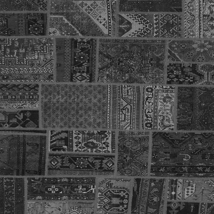 Square Machine Washable Oriental Gray Modern Rug, wshabs5655gry