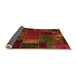 Sideview of Oriental Orange Modern Rug, abs5655org