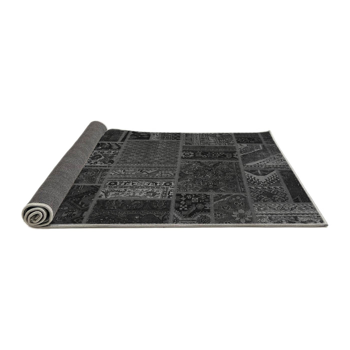 Sideview of Oriental Gray Modern Rug, abs5655gry