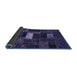 Sideview of Oriental Blue Modern Rug, abs5656blu