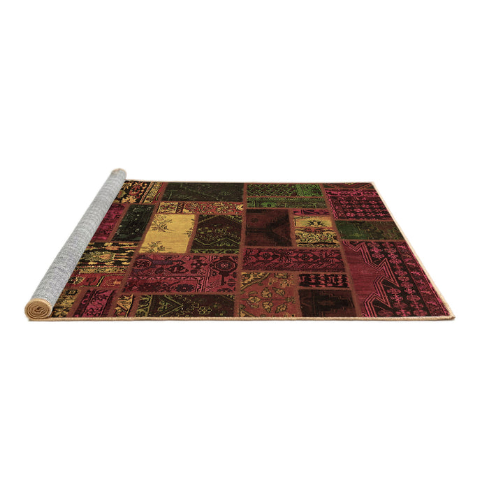 Sideview of Machine Washable Oriental Brown Modern Rug, wshabs5656brn