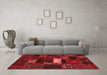 Modern Red Washable Rugs