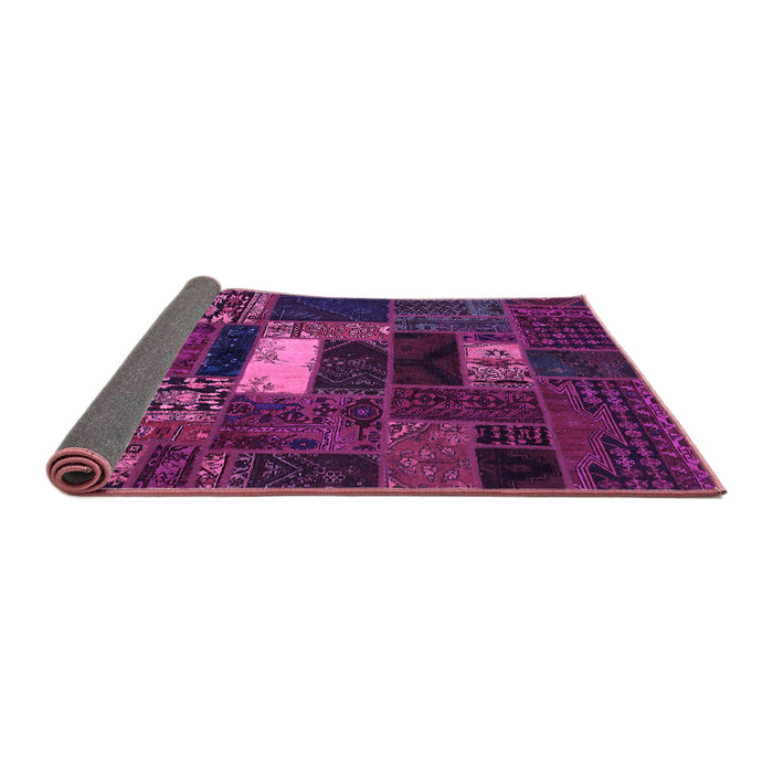 Sideview of Oriental Purple Modern Rug, abs5656pur