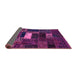 Sideview of Oriental Purple Modern Rug, abs5656pur