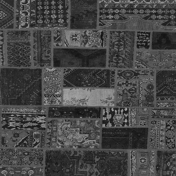 Square Machine Washable Oriental Gray Modern Rug, wshabs5656gry