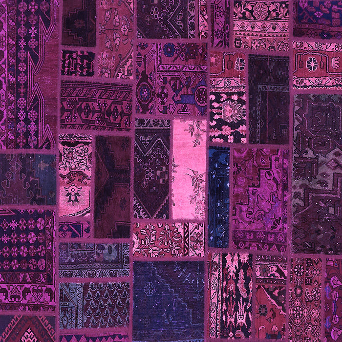 Square Oriental Purple Modern Rug, abs5656pur
