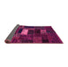 Sideview of Oriental Pink Modern Rug, abs5656pnk