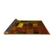 Sideview of Oriental Yellow Modern Rug, abs5656yw