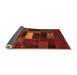 Sideview of Oriental Orange Modern Rug, abs5656org