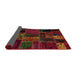 Sideview of Abstract Burgundy Red Oriental Rug, abs5657