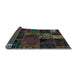 Sideview of Oriental Light Blue Modern Rug, abs5657lblu