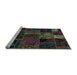 Sideview of Machine Washable Oriental Light Blue Modern Rug, wshabs5657lblu