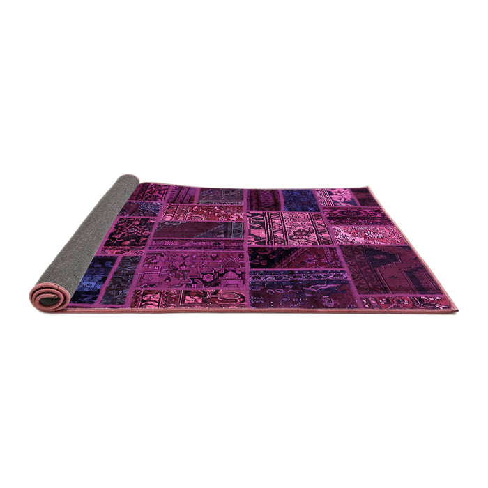 Sideview of Oriental Purple Modern Rug, abs5657pur