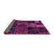 Sideview of Oriental Purple Modern Rug, abs5657pur