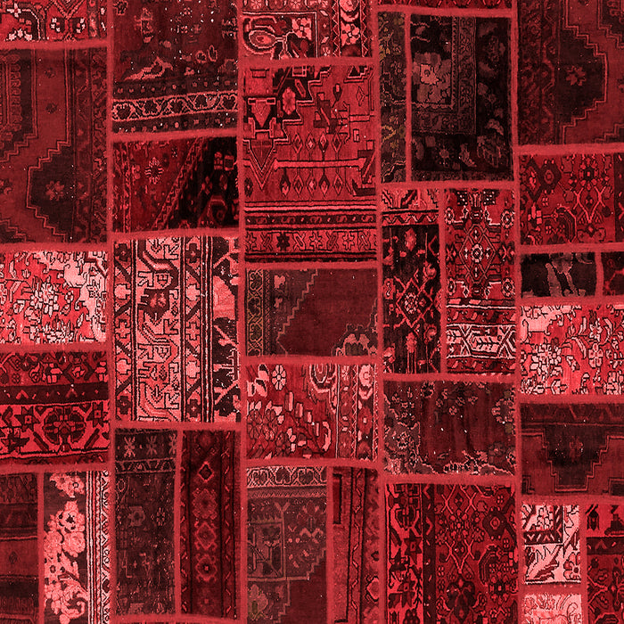 Machine Washable Oriental Red Modern Rug, wshabs5657red
