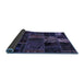 Sideview of Oriental Blue Modern Rug, abs5657blu