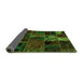 Sideview of Oriental Green Modern Rug, abs5657grn